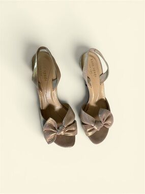 Kate Spade gold lame shoes